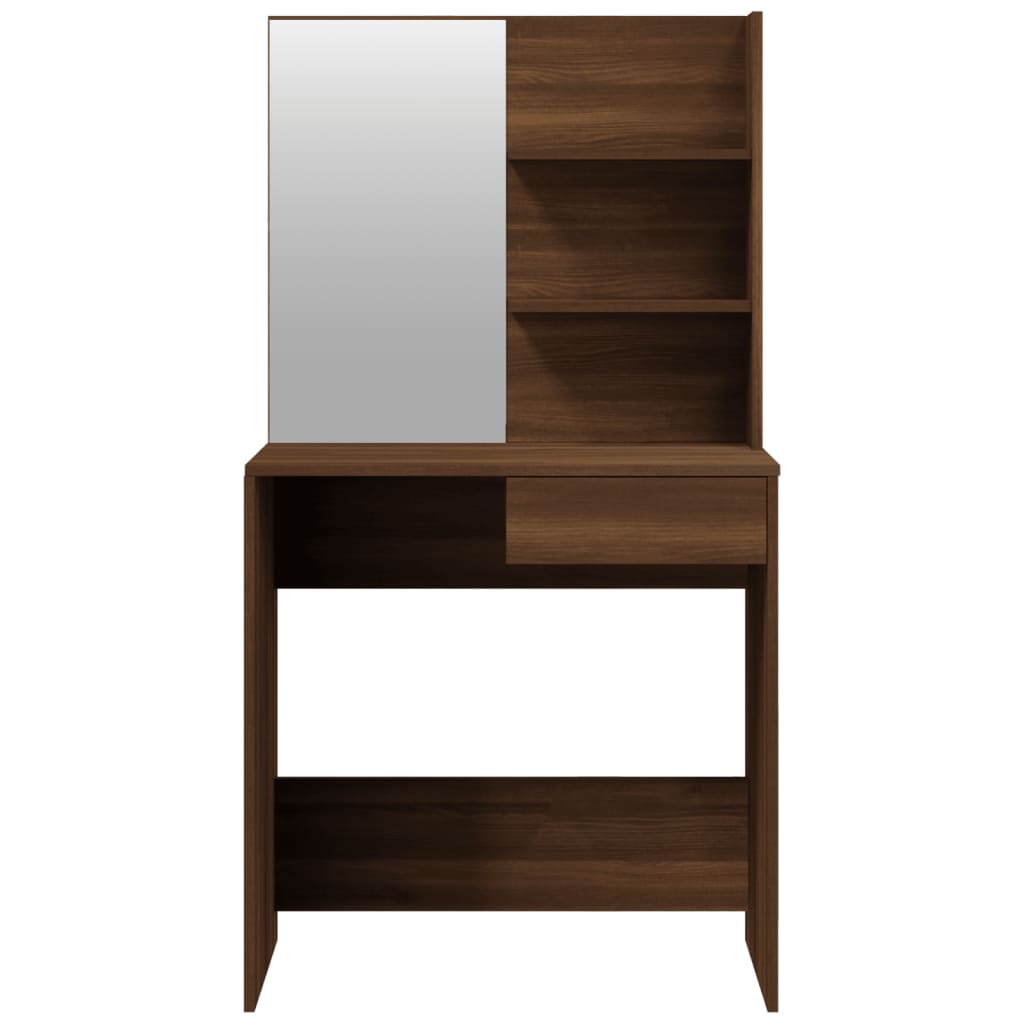 Conjunto toucador 74,5x40x141 cm cor carvalho castanho