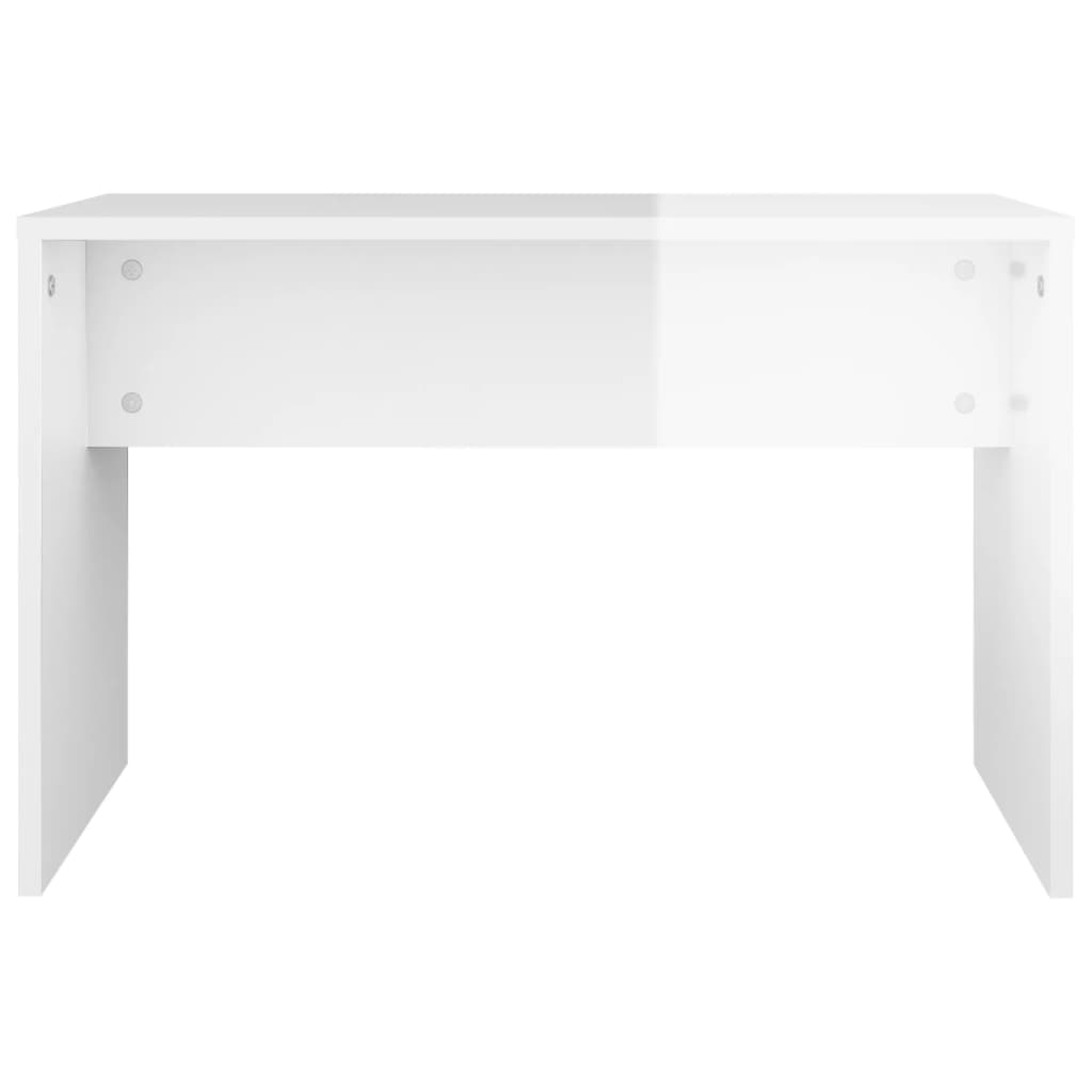 Conjunto toucador 86,5x35x136 cm branco brilhante