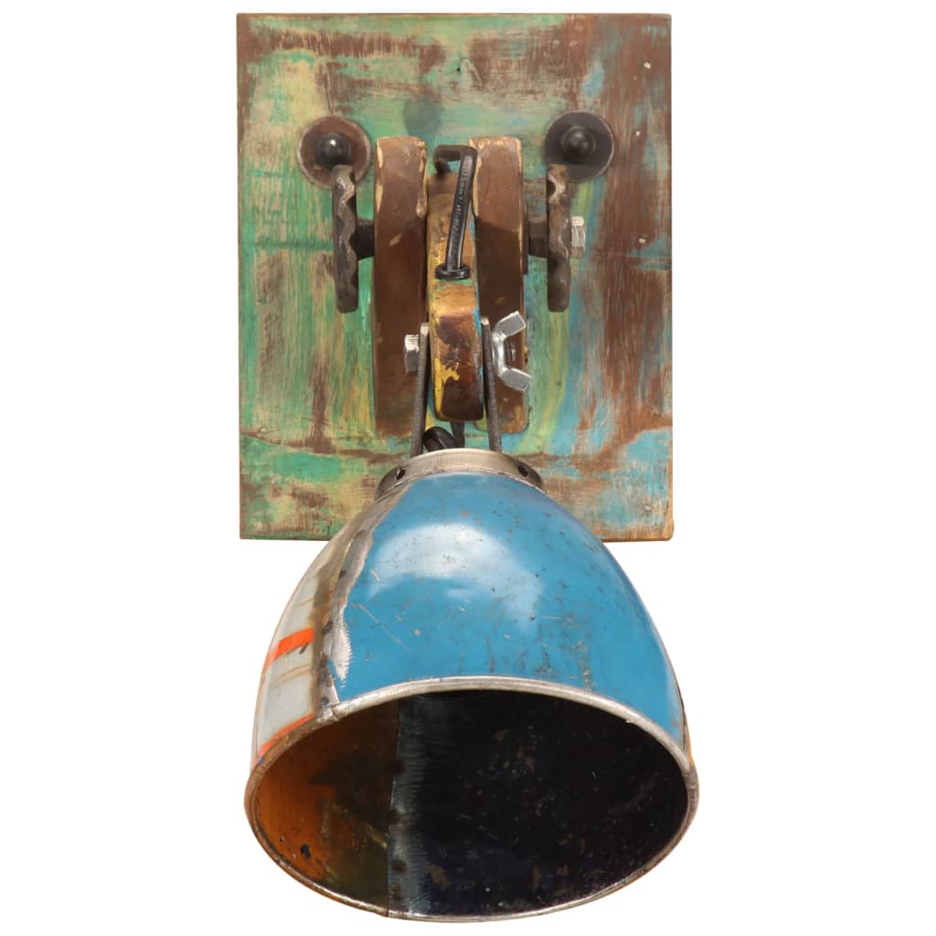 Candeeiro de parede redondo estilo industrial E27 multicor