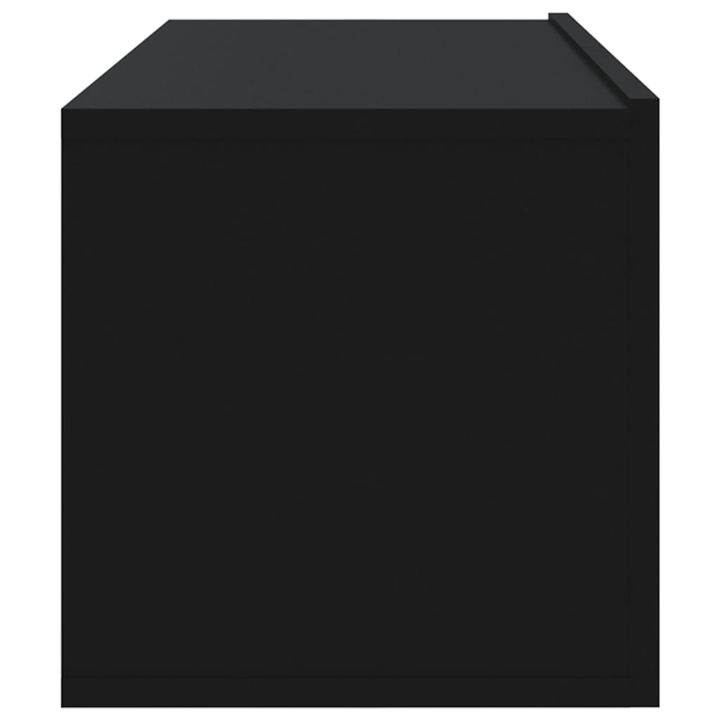 Móveis de TV parede 4 pcs 100x30x30 cm preto