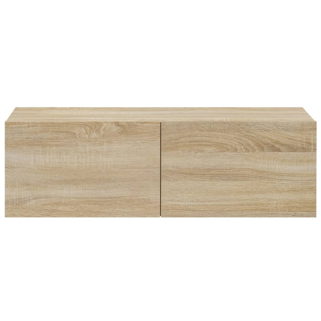 Móveis de TV para parede 4 pcs 100x30x30 cm carvalho sonoma