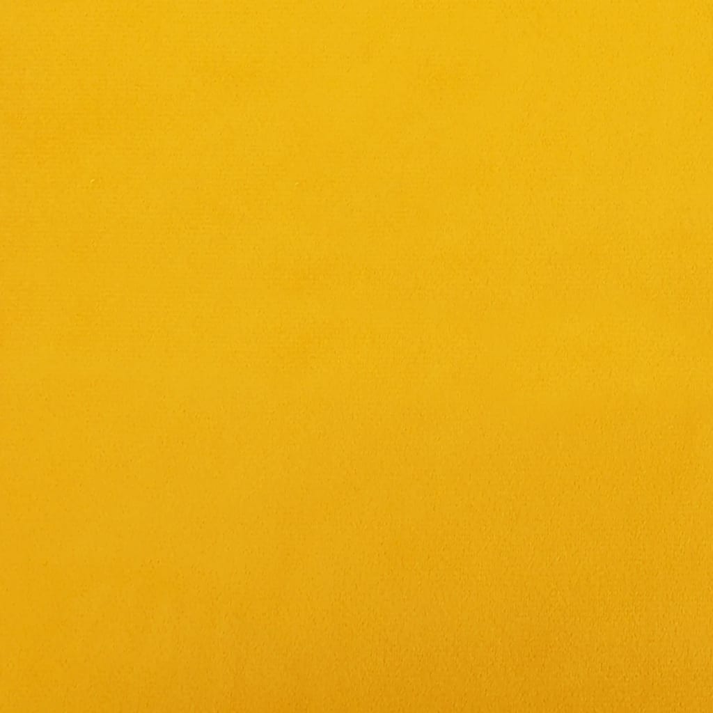 Conjunto de 2 Cadeiras Tana em Veludo - Amarelo - Design Moderno