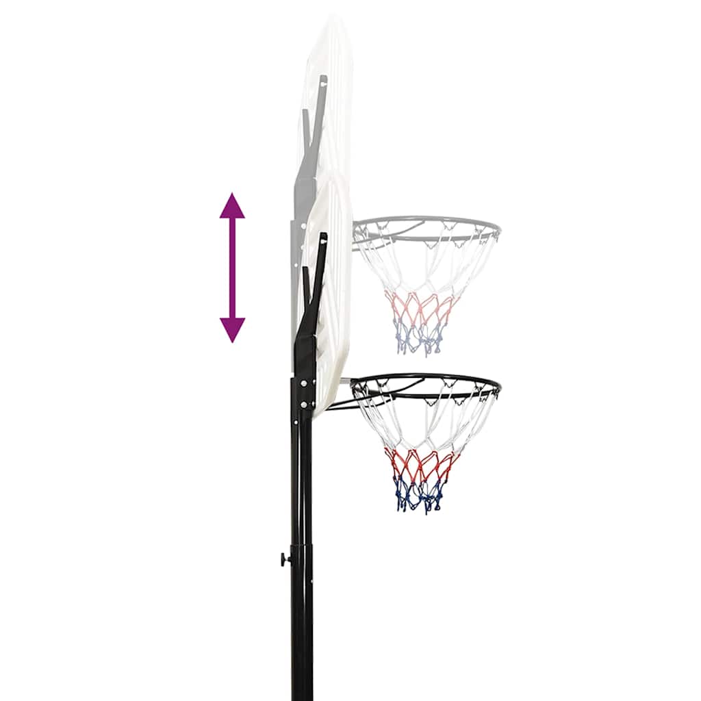 Tabela de basquetebol 258-363 cm polietileno branco