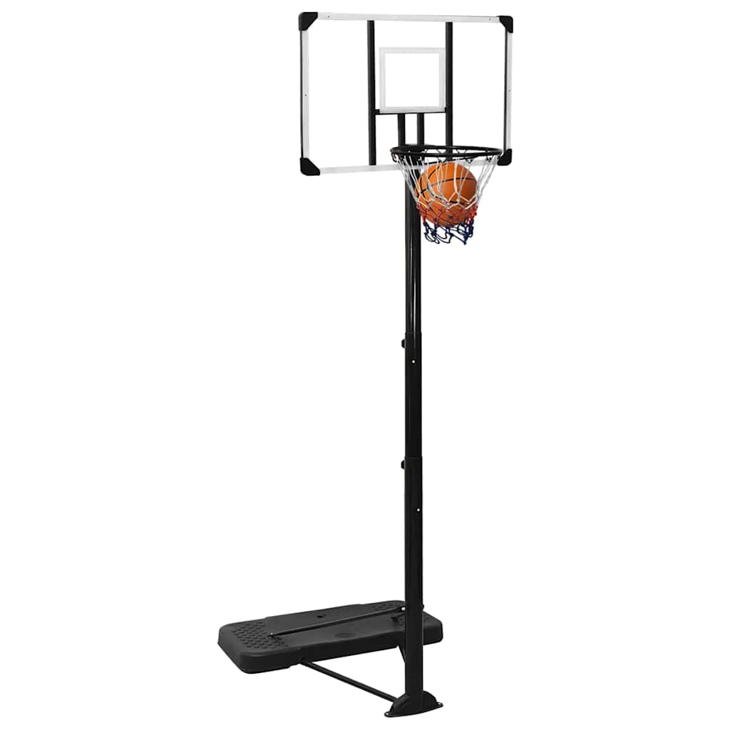 Tabela de basquetebol 256-361 cm policarbonato transparente
