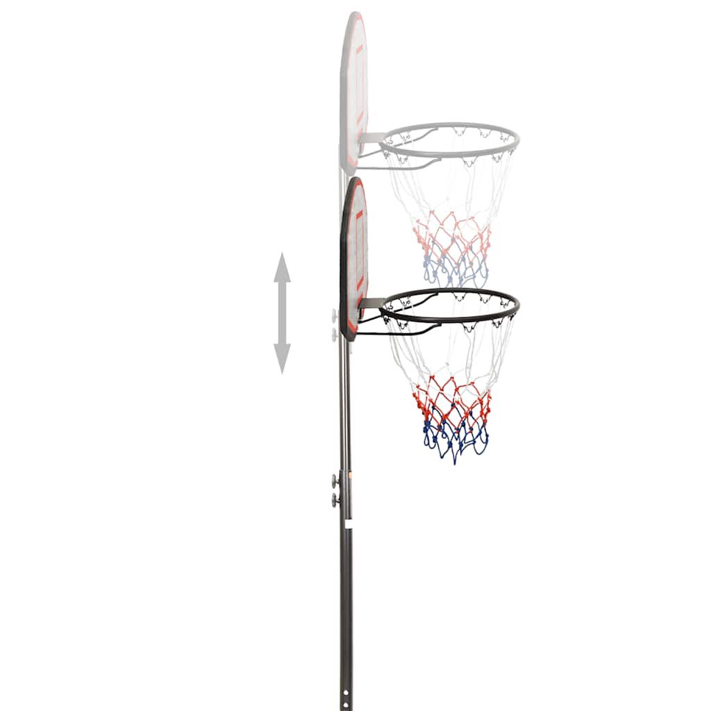 Tabela de basquetebol 216-250 cm polietileno preto