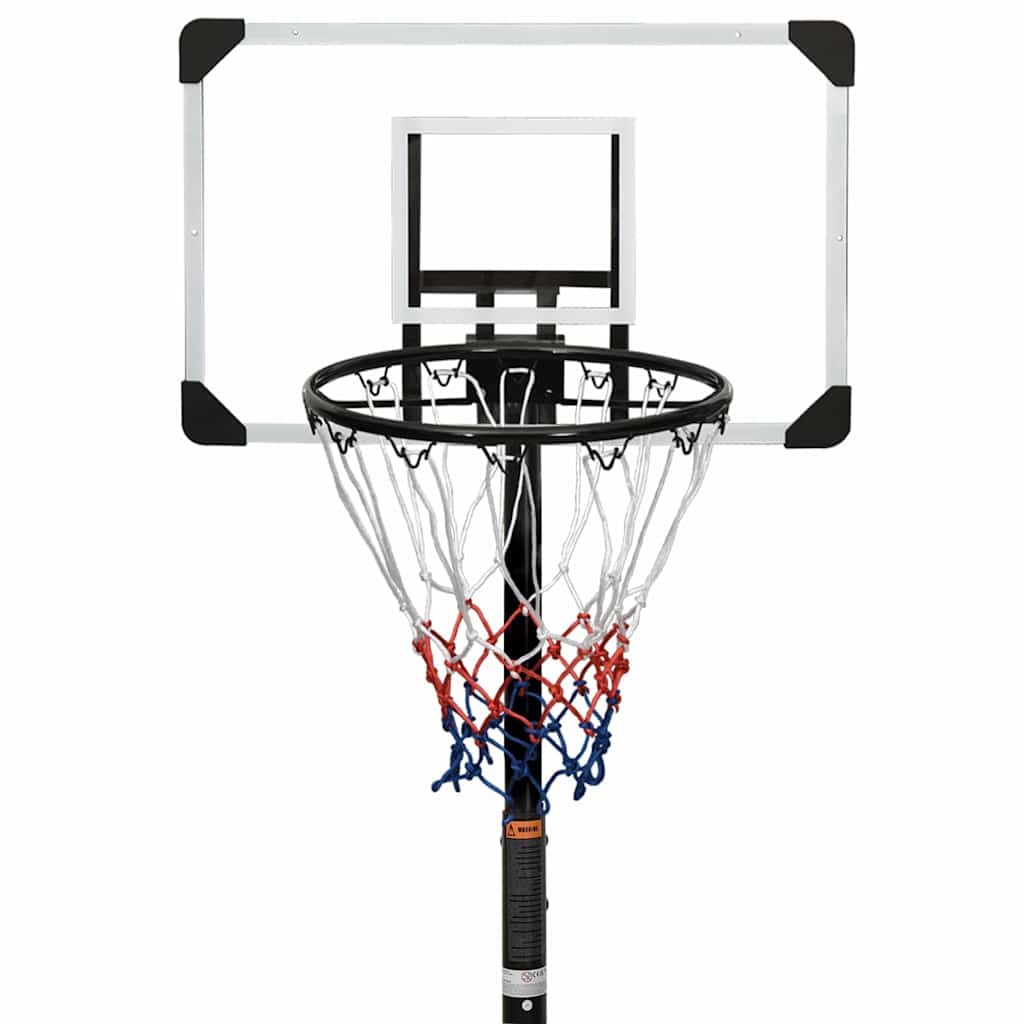 Tabela de basquetebol 216-250 cm policarbonato transparente