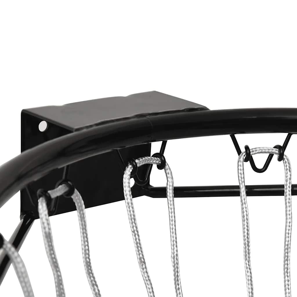 Cesto de basquetebol 39 cm aço preto