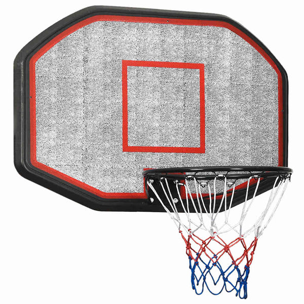 Tabela de basquetebol 109x71x3 cm polietileno preto