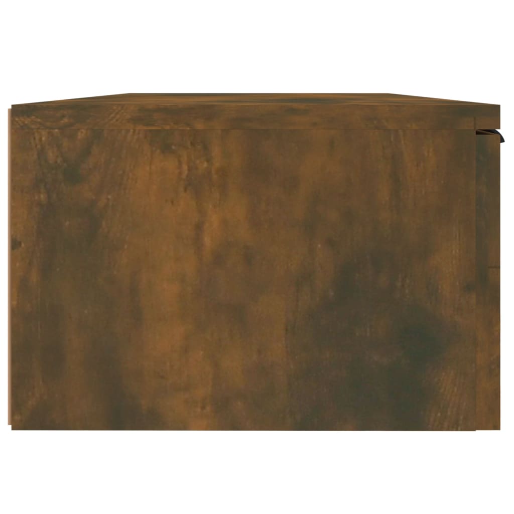 Armários parede 2pcs 68x30x20cm deriv. madeira carvalho fumado