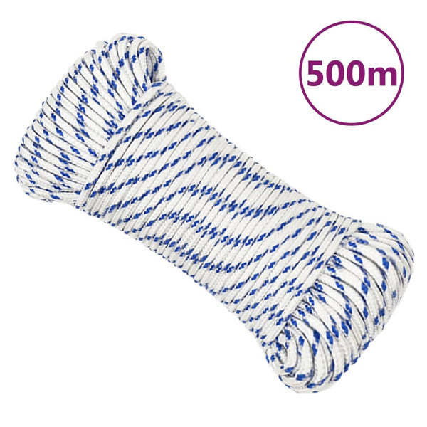 Corda de barco 3 mm 500 m polipropileno branco