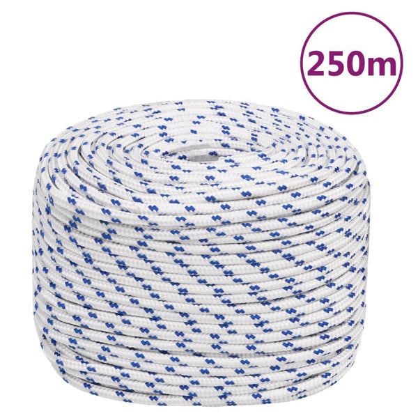 Corda de barco 6 mm 250 m polipropileno branco