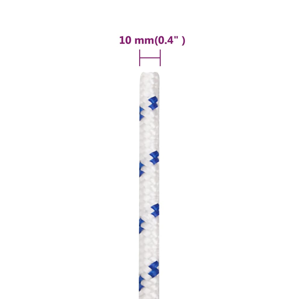 Corda de barco 10 mm 500 m polipropileno branco