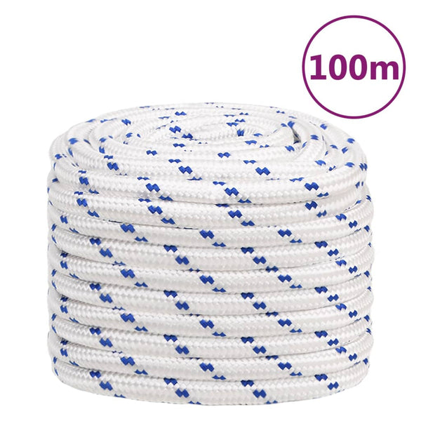 Corda de barco 20 mm 100 m polipropileno branco