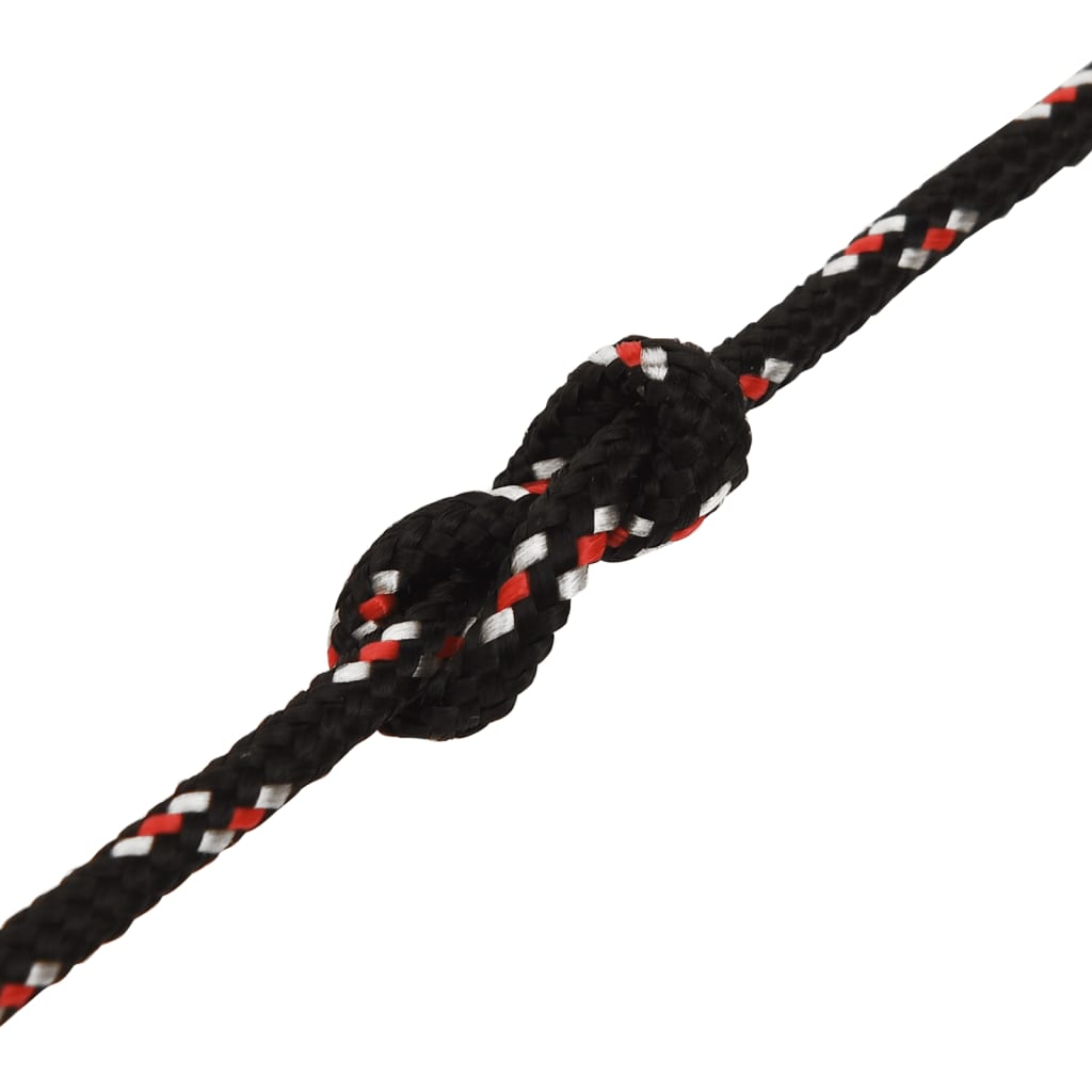 Corda de barco 4 mm 100 m polipropileno preto
