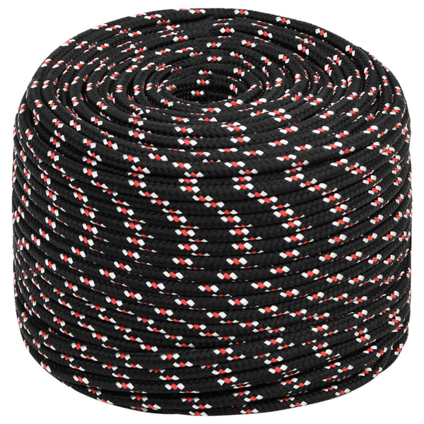 Corda de barco 8 mm 50 m polipropileno preto