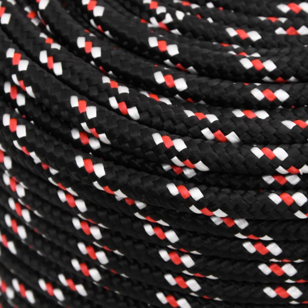 Corda de barco 8 mm 50 m polipropileno preto