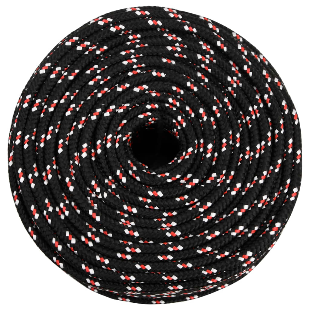 Corda de barco 10 mm 500 m polipropileno preto