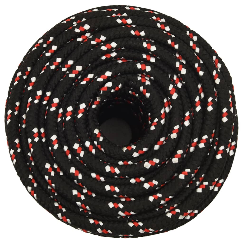 Corda de barco 16 mm 25 m polipropileno preto