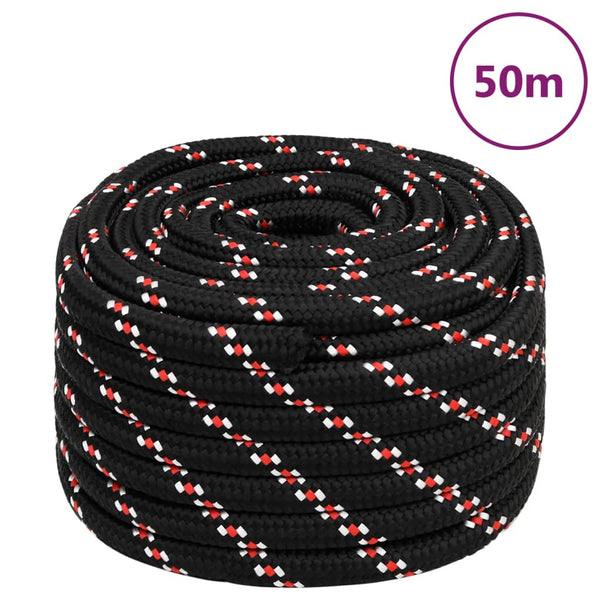 Corda de barco 20 mm 50 m polipropileno preto