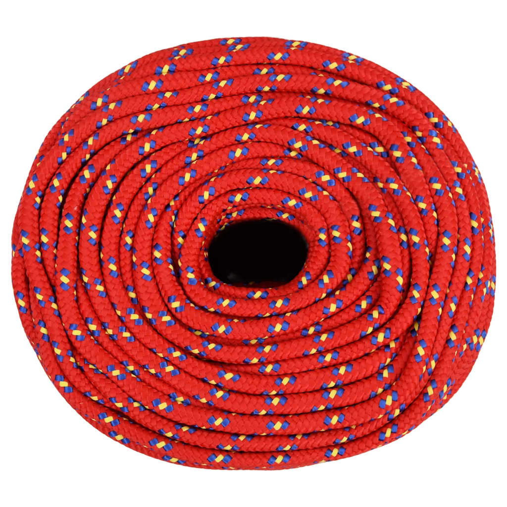 Corda de barco 8 mm 50 m polipropileno vermelho