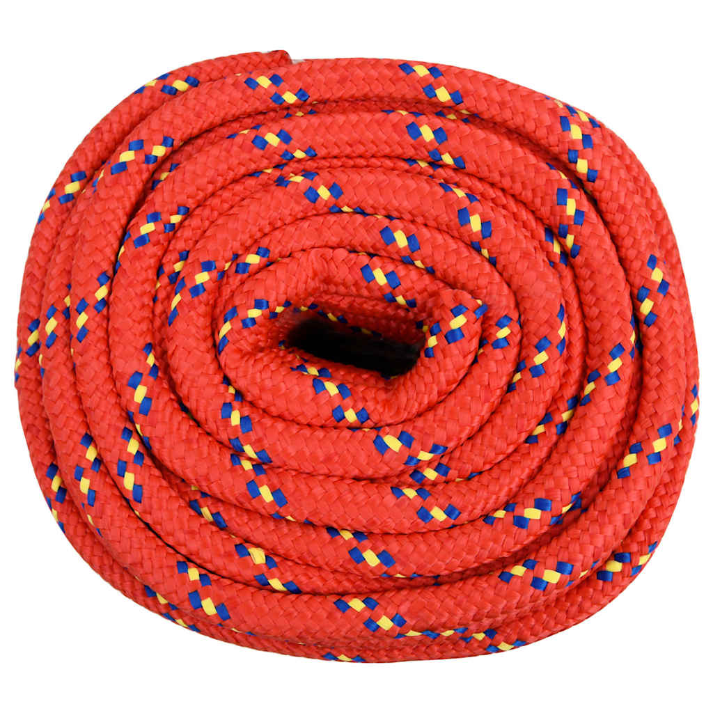 Corda de barco 16 mm 100 m polipropileno vermelho