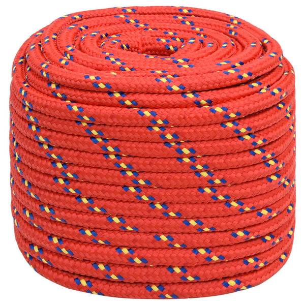 Corda de barco 18 mm 25 m polipropileno vermelho