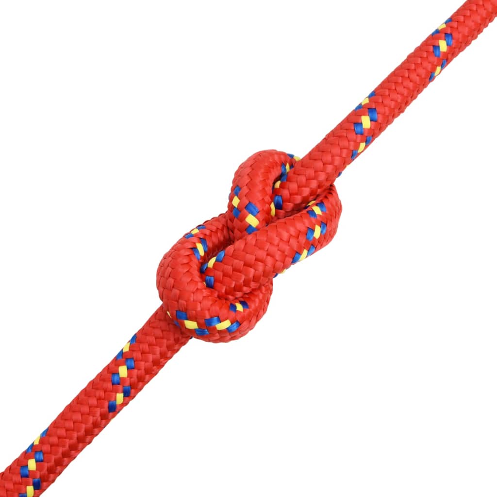 Corda de barco 20 mm 100 m polipropileno vermelho