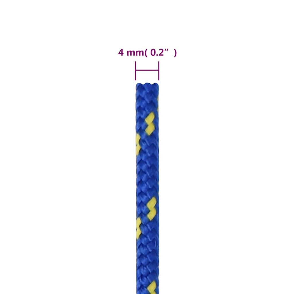Corda de barco 4 mm 25 m polipropileno azul