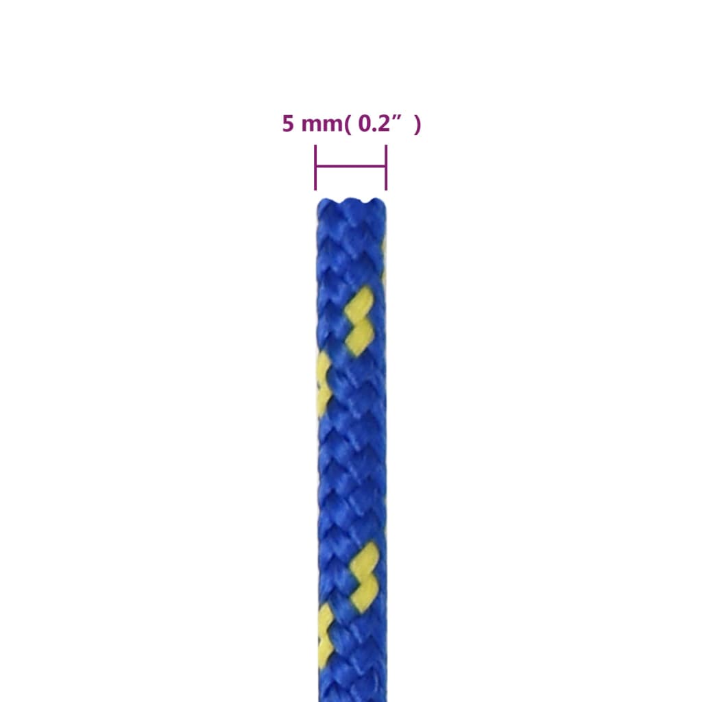 Corda de barco 5 mm 100 m polipropileno azul