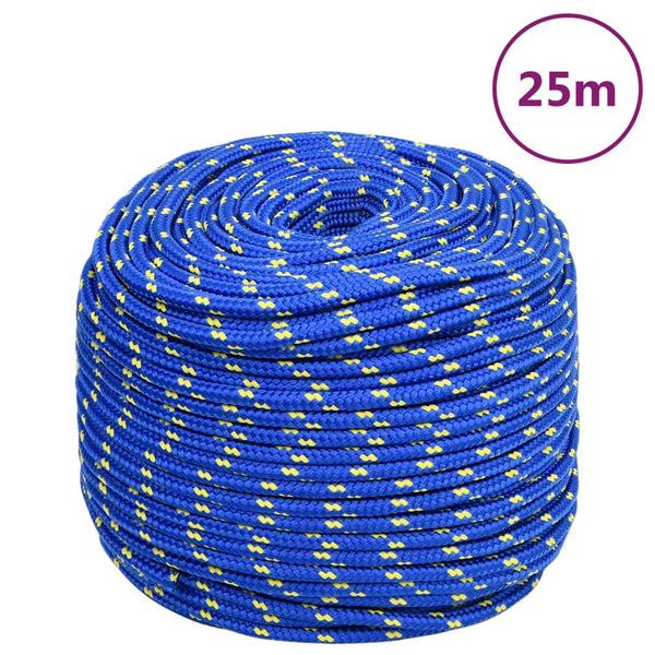 Corda de barco 6 mm 25 m polipropileno azul