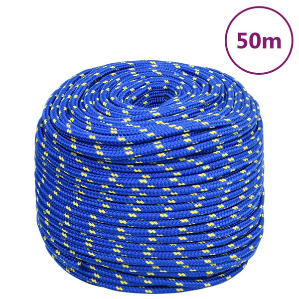 Corda de barco 6 mm 50 m polipropileno azul
