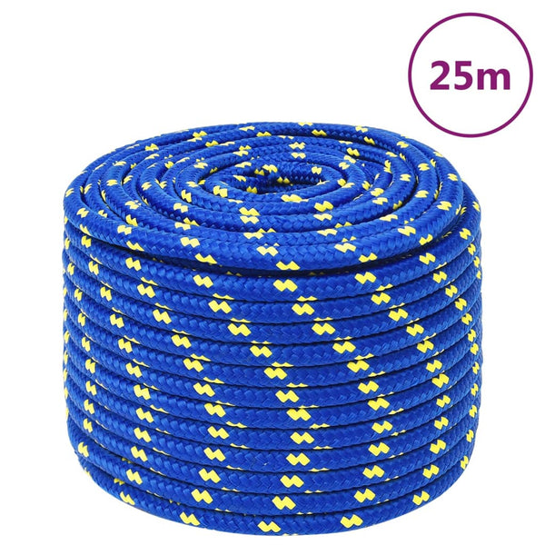 Corda de barco 12 mm 25 m polipropileno azul