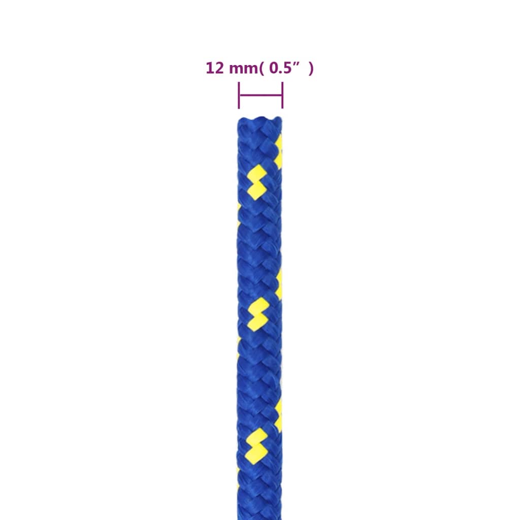 Corda de barco 12 mm 25 m polipropileno azul