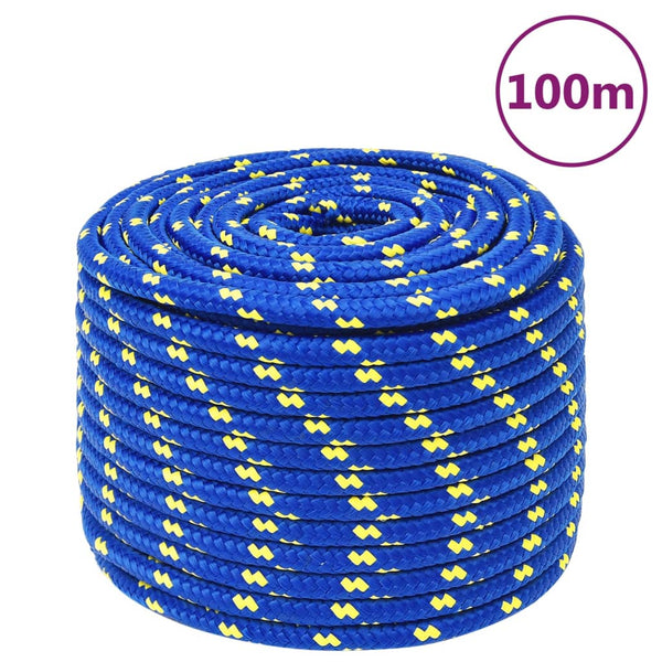 Corda de barco 14 mm 100 m polipropileno azul