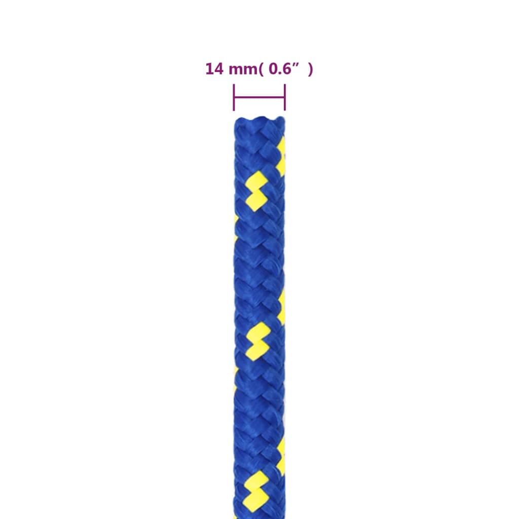 Corda de barco 14 mm 100 m polipropileno azul