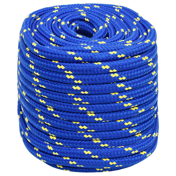 Corda de barco 16 mm 100 m polipropileno azul