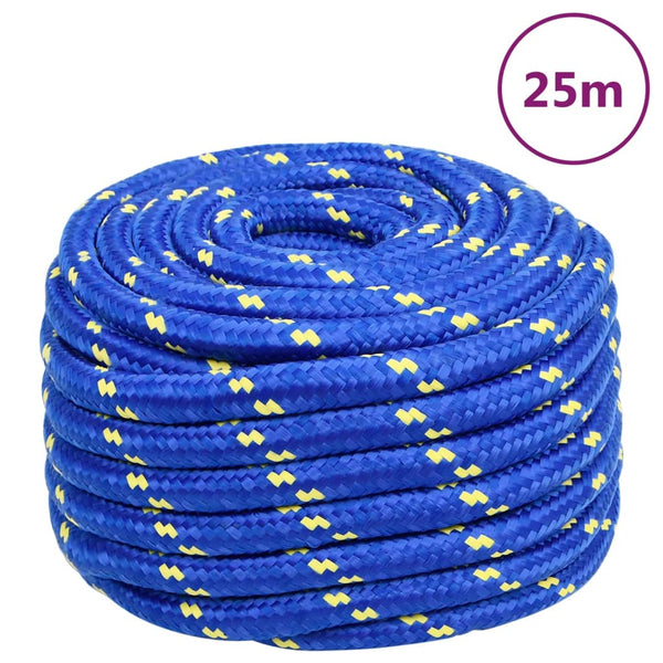 Corda de barco 20 mm 25 m polipropileno azul