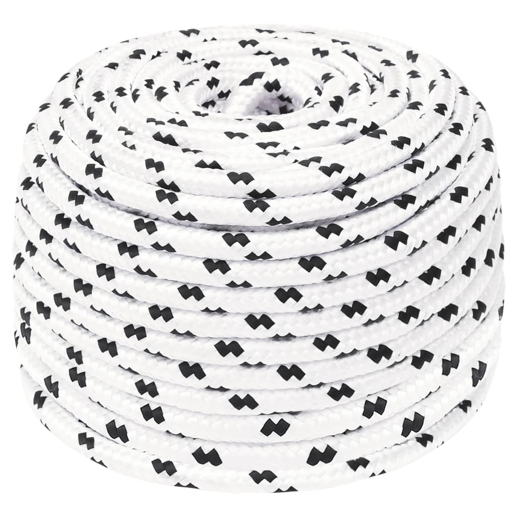 Corda de trabalho 10 mm 100 m poliéster branco