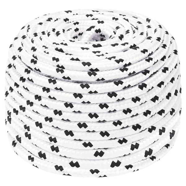 Corda de trabalho 10 mm 100 m poliéster branco