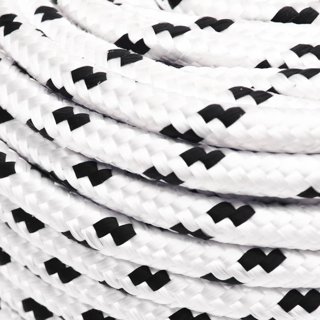 Corda de trabalho 10 mm 100 m poliéster branco