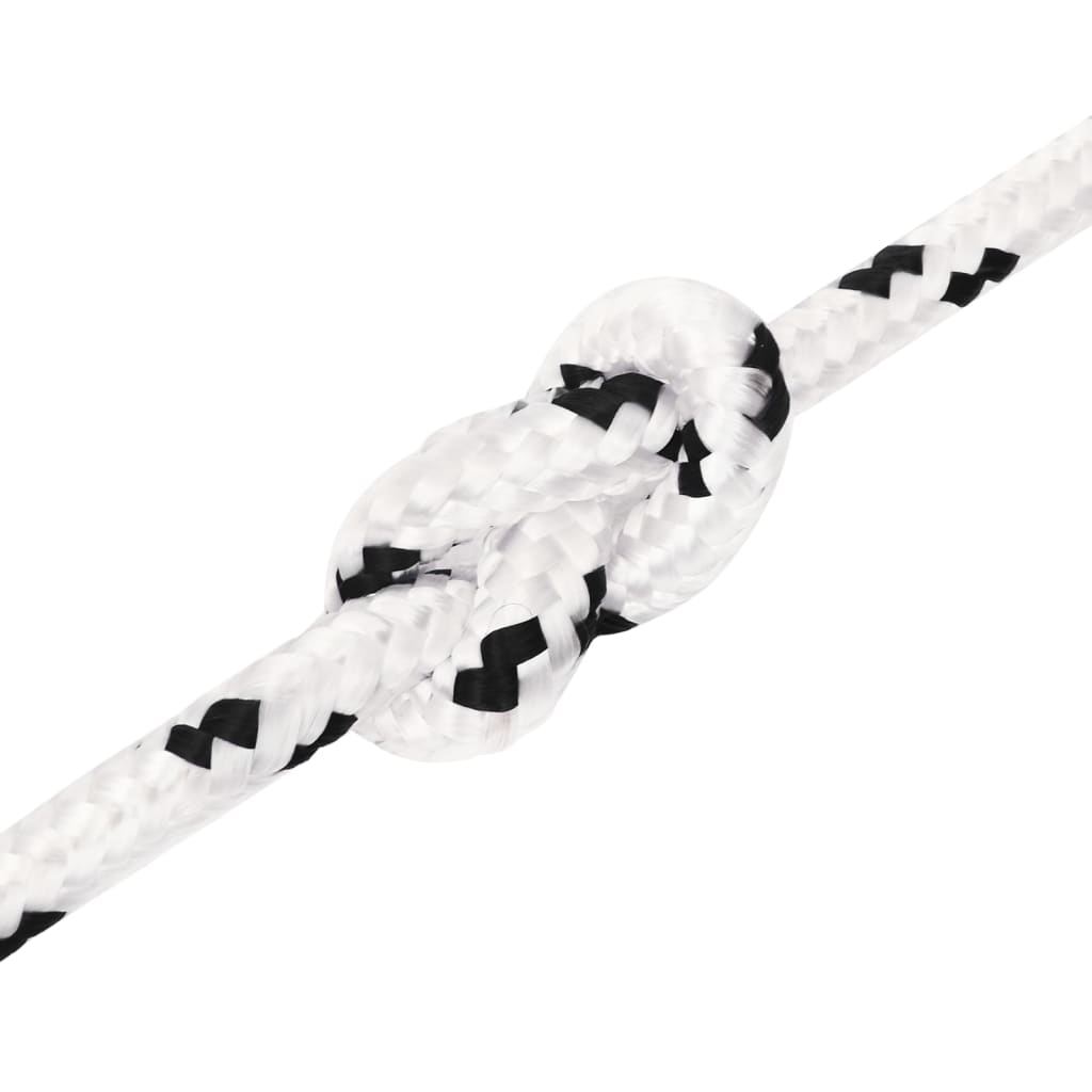 Corda de trabalho 10 mm 100 m poliéster branco