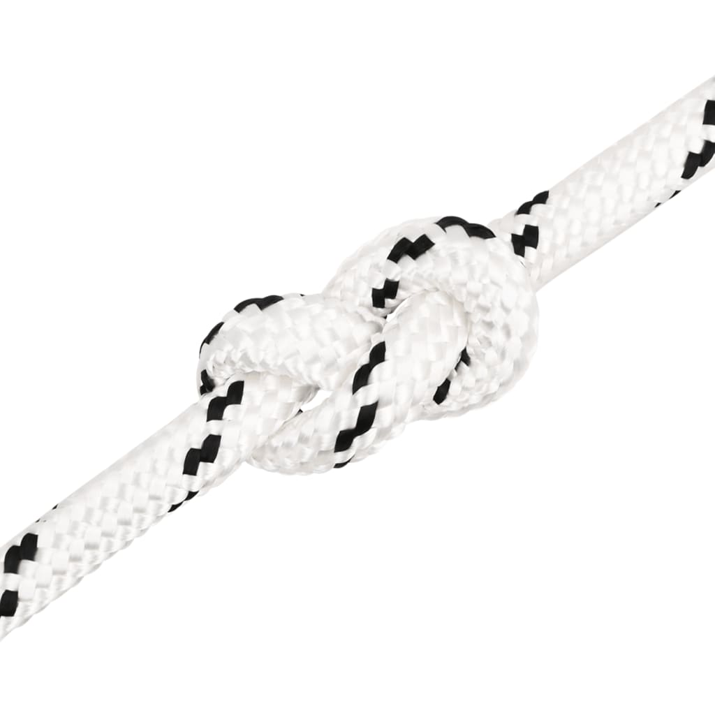 Corda de trabalho 16 mm 100 m poliéster branco