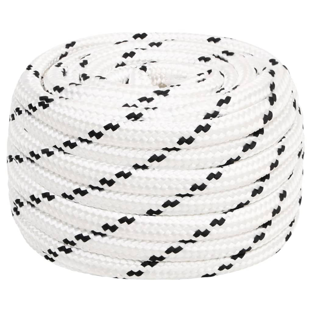 Corda de trabalho 18 mm 50 m poliéster branco
