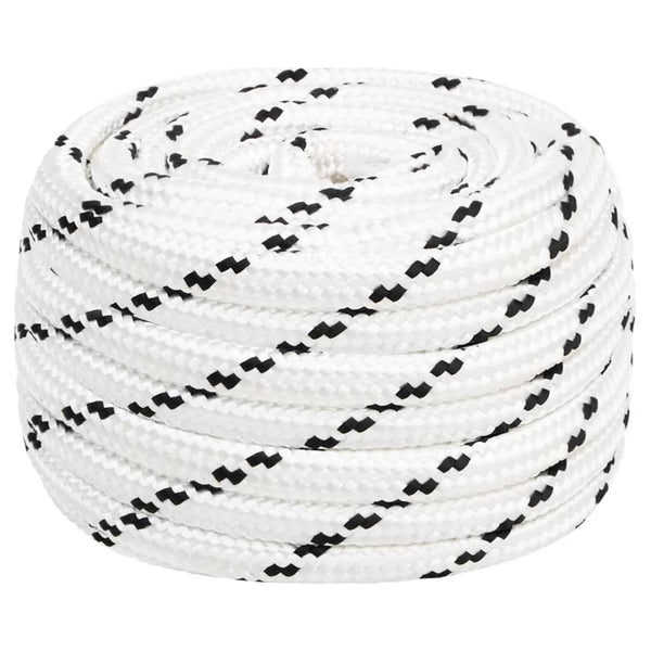 Corda de trabalho 18 mm 100 m poliéster branco