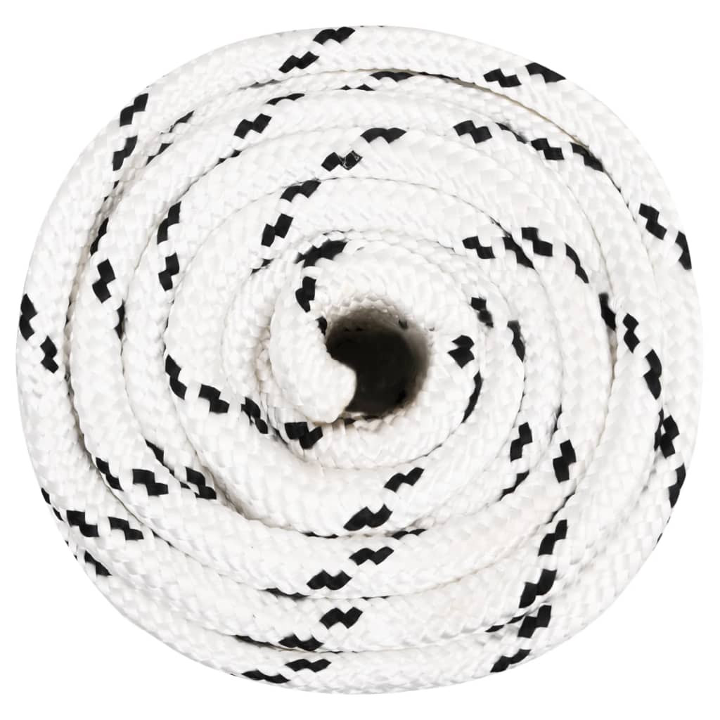 Corda de trabalho 18 mm 100 m poliéster branco