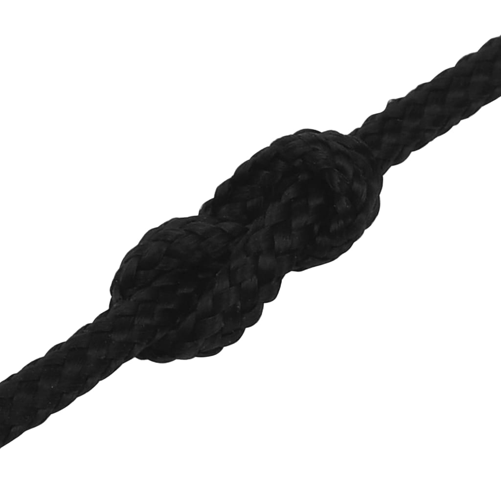 Corda de trabalho 2 mm 25 m poliéster preto
