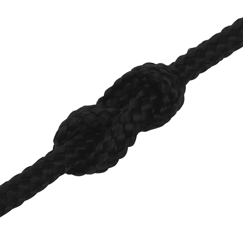 Corda de trabalho 2 mm 250 m poliéster preto