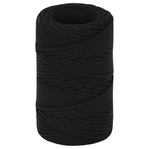 Corda de trabalho 2 mm 500 m poliéster preto