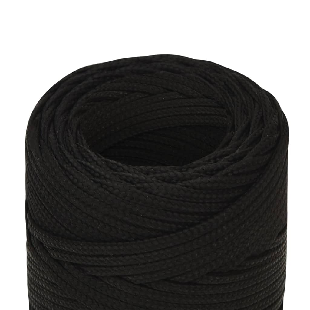 Corda de trabalho 2 mm 500 m poliéster preto
