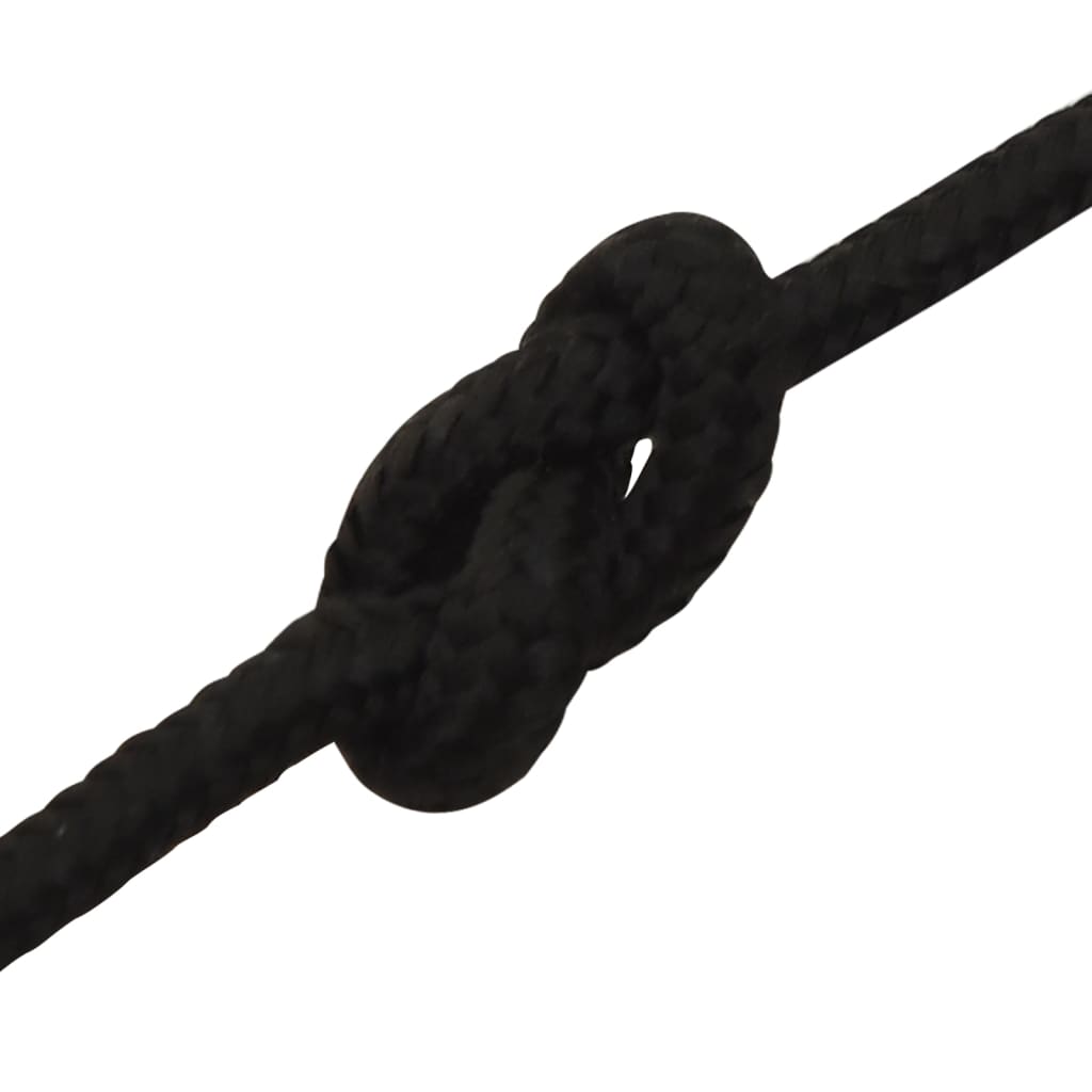 Corda de trabalho 3 mm 250 m poliéster preto